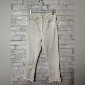 Agolde Straight Leg Raw Hem